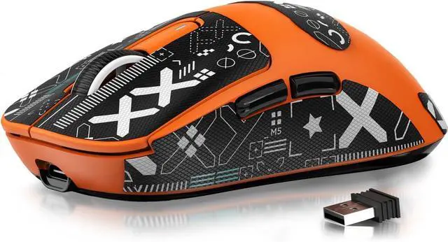 Main image of Attack Shark X3 Wireless Gaming Mouse, 49g Triple Mode Ergonomic Computer Mouse, PAW3395 26K DPI Sensor, 200h Battery Life, Griptape, Programmable Buttons for PC/Laptop/Mac (Orange)