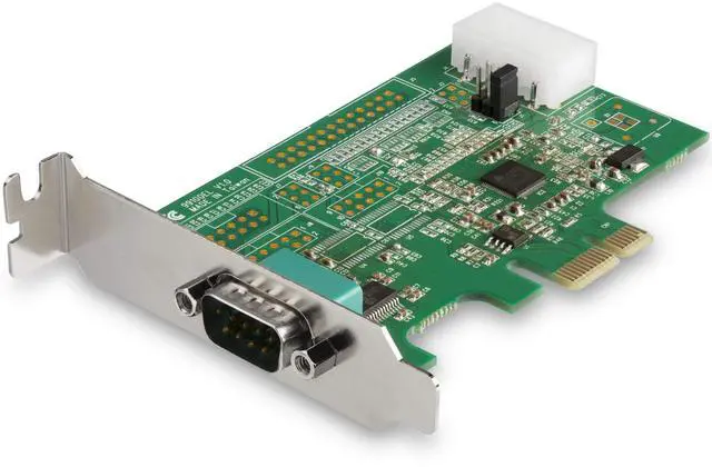 Main image of 1 Port PCI Express RS232 Serial Adapter Card - PCIe RS232 Serial Host Controller Card - PCIe to Serial DB9 - 16950 UART - Low Profile Expansion Card - Windows & Linux , TAA (PEX1S953LP)