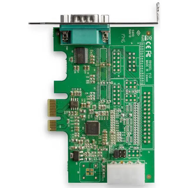 Alt view image 5 of 5 - 1 Port PCI Express RS232 Serial Adapter Card - PCIe RS232 Serial Host Controller Card - PCIe to Serial DB9 - 16950 UART - Low Profile Expansion Card - Windows & Linux , TAA (PEX1S953LP)