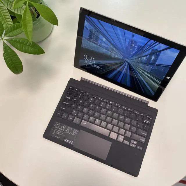 Alt view image 5 of 6 - Type Cover for Microsoft Surface Pro 7+ / Pro 7/6 / 5/4 / 3, 12.3 inch, Ultra-Slim Wireless Bluetooth Tablet Keyboard with Multi Touchpad (Black)