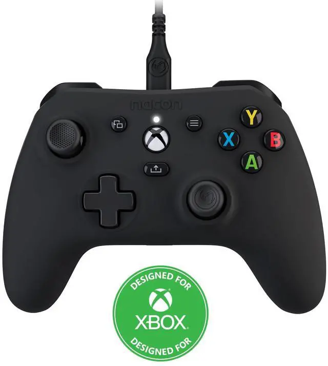 Main image of Evol-X Pro Wired Controller Officially Licensed for Xbox Series X|S, Xbox One, and PC - Mappable Back Buttons -Dual Vibration Motors -3.5mm Audio Jack - Soft-Touch Black