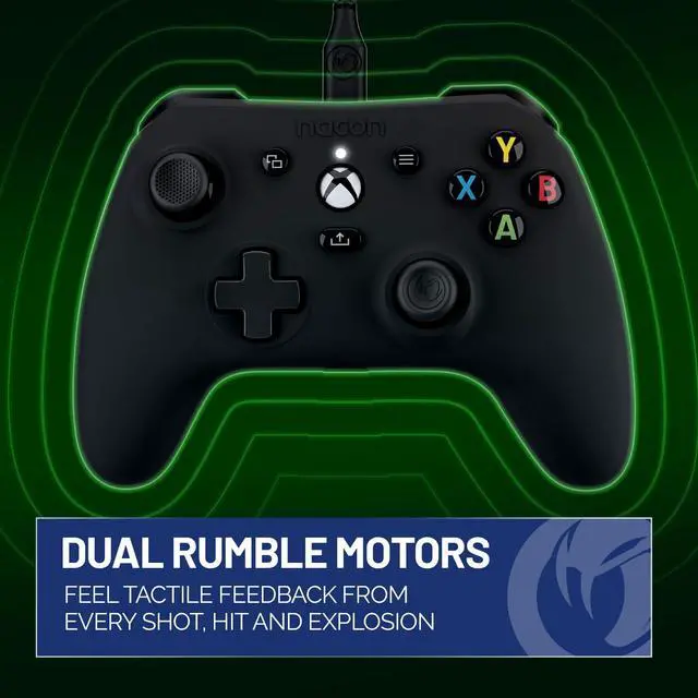 Alt view image 3 of 7 - Evol-X Pro Wired Controller Officially Licensed for Xbox Series X|S, Xbox One, and PC - Mappable Back Buttons -Dual Vibration Motors -3.5mm Audio Jack - Soft-Touch Black