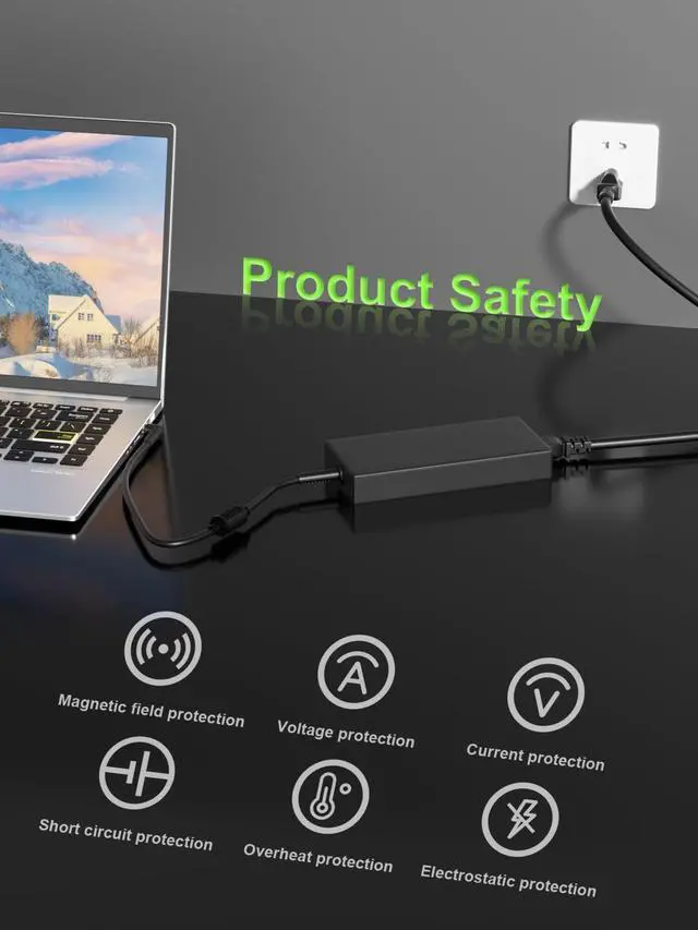 Alt view image 4 of 7 - 230W AC Charger Compatible with Msi GF63 GF75 GF65 GF76 GS66 GS76 GS65 GE75 GP65 GL63 GL66 GL65 GL75 Katana Alpha Sword Crosshair Stealth 15 16 17 Laptop