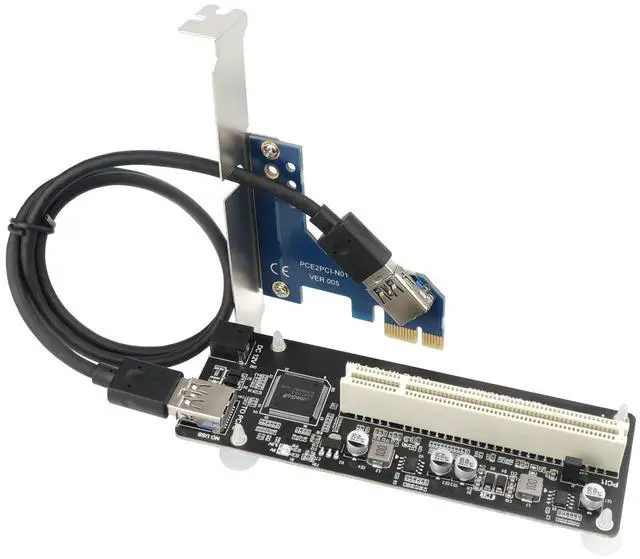 Main image of PCIe to PCI Adapter, PCI Express x1 Converter, Extender for Desktop External Capture Sound Card Expansion, LTD18