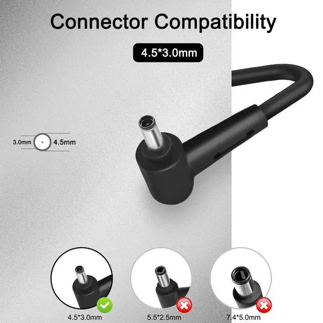 Alt view image 3 of 6 - 120W 6A Charger Compatible with Msi Thin 15 a15 B13V B13U B12V B12U B7U B7V Cyborg 15 AI A1V 14 A13V a13u Thin GF63 12th 13th 12VE 12VF 12UC 12UCX a17-120p2a adp-120vh d