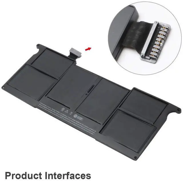 Alt view image 4 of 6 - A1495 A1406 New Laptop Battery Replacement for MacBook Air 11 Inch A1465 A1370 (Mid 2011 2012 2013 Early 2014 2015 Version); MC968 MD223 MD711 020-7376-A 020-7377-A