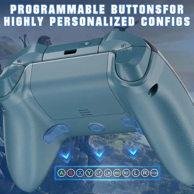 Alt view image 4 of 6 - for Xbox Controller, Compatible with Xbox One X|S, Xbox Series X|S, PC, Special Edition Custom Wireless Controller with 6-Axis Motion Control/3.5mm Audio Jack/Dual Vibration/Turbo