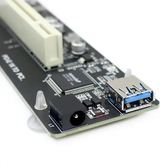 Alt view image 4 of 7 - PCIe to PCI Adapter | Single/Dual Slot Converter with USB 3.0 Cable | Legacy Device Expansion for Audio Interfaces & Capture Cards