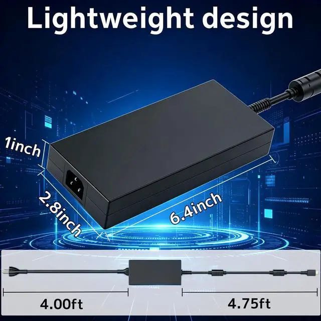 Alt view image 3 of 7 - Charger 230W 240W A20-240P2A USB Tip Fit for MSI Stealth A16 17 GS77 Alpha 17 C7V Creator Pro 16 Creator A16 Z16 Raider GP66 GP76 Katana GF76 Leopard 10UE S93-0409410-C54 DED200120M AC Adapter Laptop