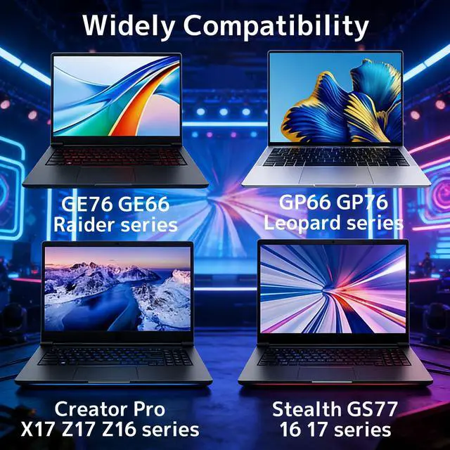 Alt view image 4 of 7 - Charger 230W 240W A20-240P2A USB Tip Fit for MSI Stealth A16 17 GS77 Alpha 17 C7V Creator Pro 16 Creator A16 Z16 Raider GP66 GP76 Katana GF76 Leopard 10UE S93-0409410-C54 DED200120M AC Adapter Laptop