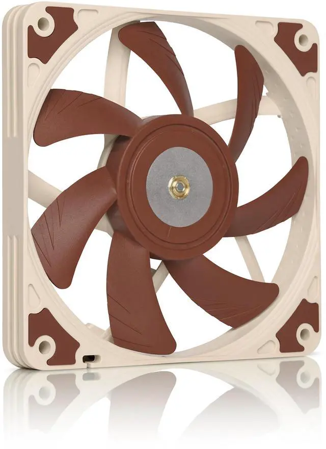 Main image of NF-A12x15 PWM, Premium Quiet Slim Fan, 4-Pin (120x15mm, Brown)