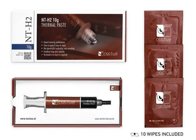 Alt view image 3 of 5 - NT-H2 10g, Thermal Computer Paste incl. 10 Cleaning Wipes (10g)