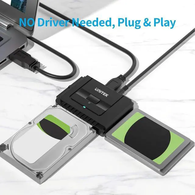 Alt view image 5 of 7 - USB 3.0 to IDE and SATA Converter External Hard Drive Adapter Kit for Universal 2.5/3.5 HDD/SSD Hard Drive Disk, One Touch Backup Function, Included 12V/2A Power Adapter