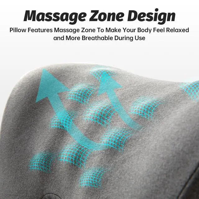 Alt view image 7 of 7 - Headrest Office Chair Neck Pillow Ergonomic Memory Foam Desk Pillow for Napping - Multifunctional Comfort for Adult Workstations,Neck Support Pillow Chair for Car, Office, Gaming