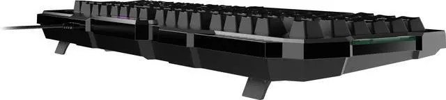 Alt view image 5 of 6 - i Forge GK100 US - Membrane Keyboard, RGB, Ergonomic, Anti-GHOSTING, Angle-Adjustable (Black)