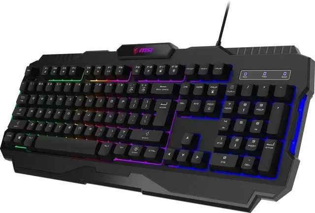Alt view image 4 of 6 - i Forge GK100 US - Membrane Keyboard, RGB, Ergonomic, Anti-GHOSTING, Angle-Adjustable (Black)