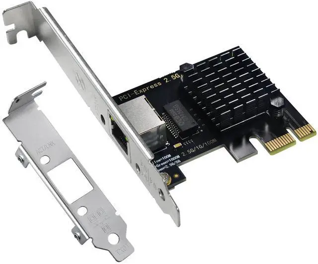 Main image of 2.5Gb PCIe Network Card with Intel I226-V Chip, 2500M/1000M/100M Network Adapter NIC, PCIe 3.1 X1, PCI Express Gigabit Ethernet Card for Windows 10/11, Linux Kernel 5.16.18/RHEL8.6, VMware ESXi8.0
