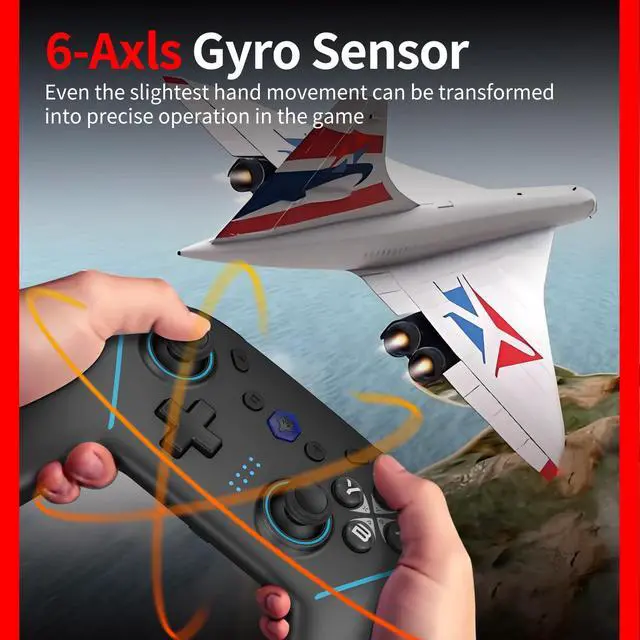 Alt view image 3 of 7 - Compatible with Nintendo Switch/Switch OLED/Switch Lite/Switch 2, PC, Android, iOS - 6-Axis Gyro, Dual 4-Level Vibration, Anti-Drift Joysticks, Turbo,2 Programmable Buttons,Wake-Up,Screenshot