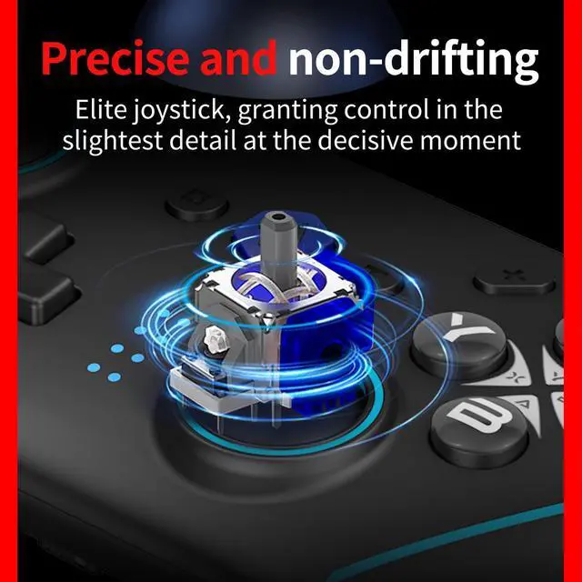 Alt view image 7 of 7 - Compatible with Nintendo Switch/Switch OLED/Switch Lite/Switch 2, PC, Android, iOS - 6-Axis Gyro, Dual 4-Level Vibration, Anti-Drift Joysticks, Turbo,2 Programmable Buttons,Wake-Up,Screenshot