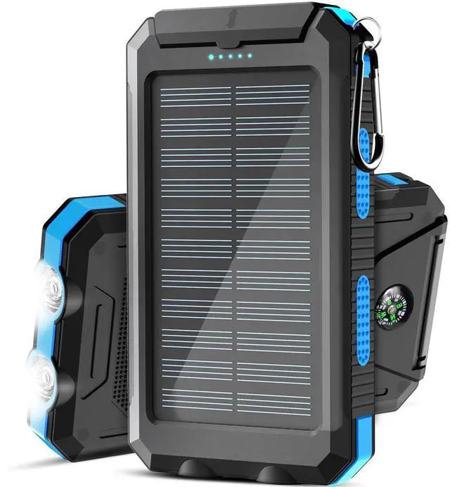 Main image of Solar Charger, 38800mAh Solar Power Bank, Waterproof External Backup Battery Power Pack with USB C Input/Output/LED Flashlights Compatible with iPhone, Samsung, iPad, Suitable for Outdoor, Camping