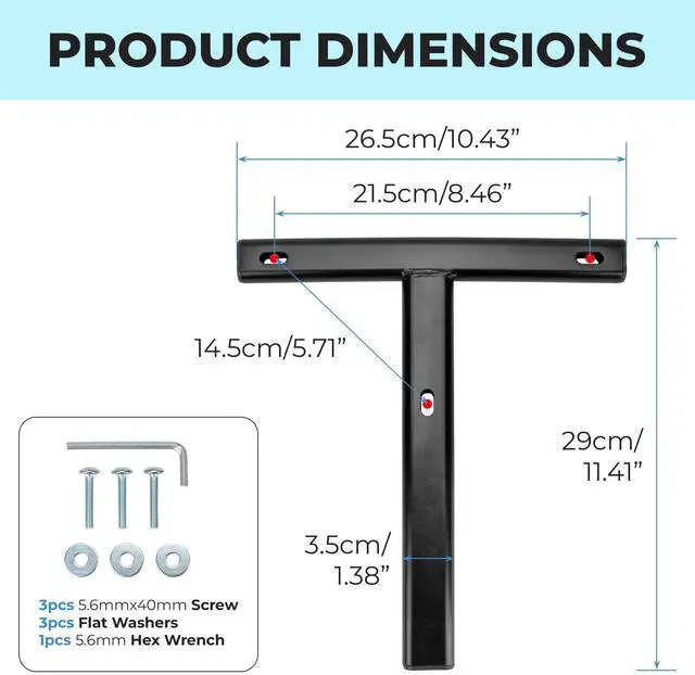 Alt view image 2 of 7 - Swivel Recliner Chair Back Support Rod T-Shaped Durable Steel Replacement Part for Gaming Chairs, Office Desk, Lounge, and Household Use Sturdy Adjustable Design with Enhanced Stability and Comfort