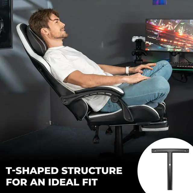 Alt view image 6 of 7 - Swivel Recliner Chair Back Support Rod T-Shaped Durable Steel Replacement Part for Gaming Chairs, Office Desk, Lounge, and Household Use Sturdy Adjustable Design with Enhanced Stability and Comfort