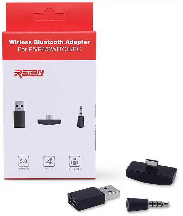 Main image of Bluetooth Dongle Adapter USB 5.0 RALAN,Wireless Mini Microphone USB Audio Adapter Receiver Compatible with PS4 /PS5