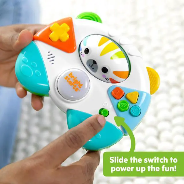 Alt view image 5 of 7 - Gamer Buddy Baby Game Controller Toy, Tiger, Video Game Sound Effects and Melodies, Lights Up, 6 Months and Up
