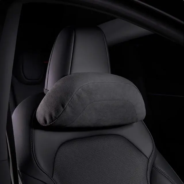 Alt view image 5 of 7 - Car Headrest Pillow for Driving, Softness Ergonomic Design Universal Travel Neck Pillow for Most Cars, Office Chairs, Gaming Chairs with Extra Filler Cotton Bag (Black, 1PC)