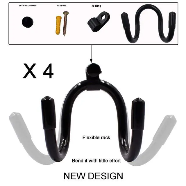 Alt view image 2 of 6 - Universal Game Controller Organizer Wall Rack Wall Mount Wall Clip Wall Hanger Compatible With Xbox One PS4 Switch Pro controller 4/PK - NO GAME CONTROLLER - No Falling