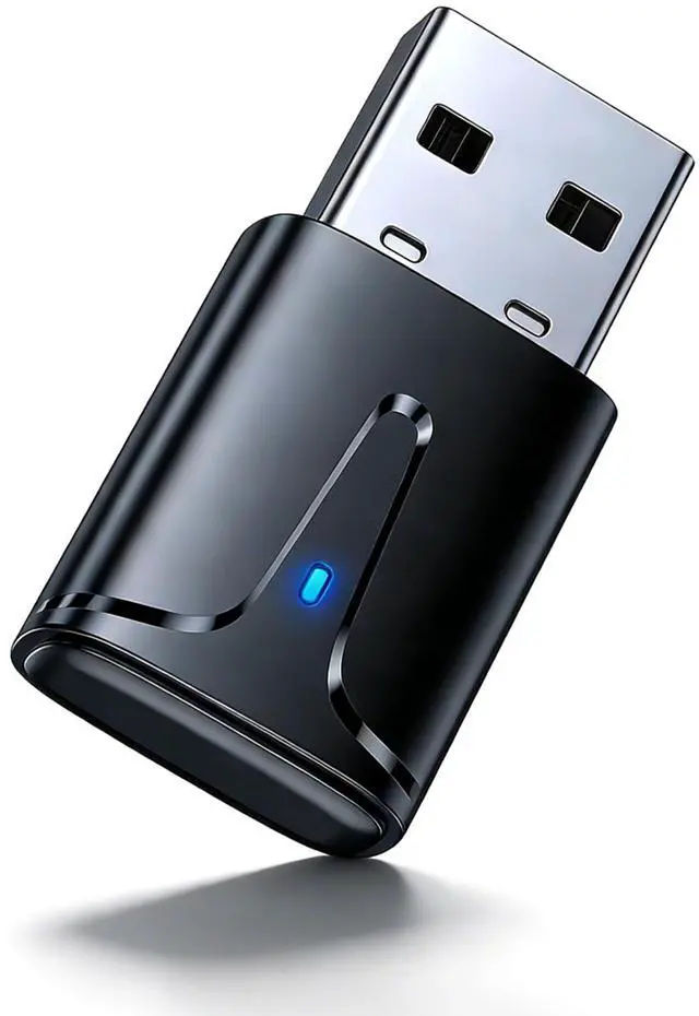 Main image of USB Bluetooth 5.3 Adapter for PC, Long Range Bluetooth Dongle Receiver for Desktop & Laptop, Plug & Play Audio Transmitter for Headphones/Mouse/Keyboard/Speakers, Supports Windows 11/10/8.1