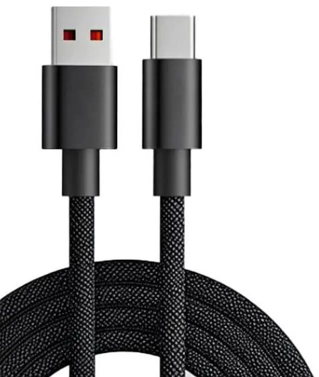 Main image of Replacement Ultra-Flexible USB C Cable Compatible with Gaming Keyboard, Mouse, Charging Dual casing Mechanical Keyboard Cable, 1.8M USB-A to USB-C (Black,6FT)