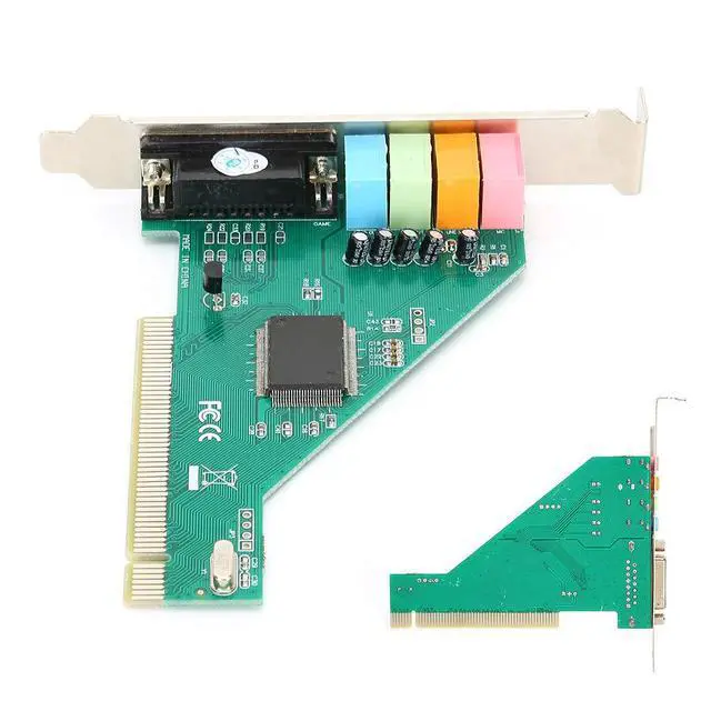 Alt view image 5 of 6 - Desktop and Peripherals Pci Sound Card Channel 4.1 for Computer Desktop Internalo Karte Stereo Surround Cmi8738 Computer Components