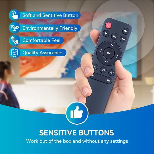 Alt view image 4 of 6 - Mini Projector Remote Control for Vankyo Performance V620 V630 V700 V600 M18 V630W V610 Mini LED LCD, for Roconia G3W Projector, for CiBest SO-S