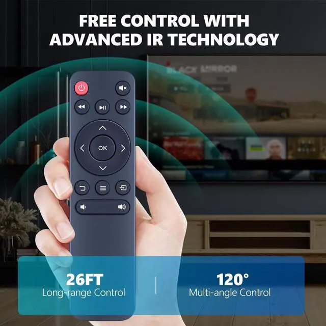 Alt view image 5 of 6 - Mini Projector Remote Control for Vankyo Performance V620 V630 V700 V600 M18 V630W V610 Mini LED LCD, for Roconia G3W Projector, for CiBest SO-S