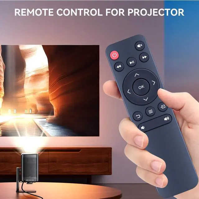 Alt view image 2 of 6 - Mini Projector Remote Control for Vankyo Performance V620 V630 V700 V600 M18 V630W V610 Mini LED LCD, for Roconia G3W Projector, for CiBest SO-S