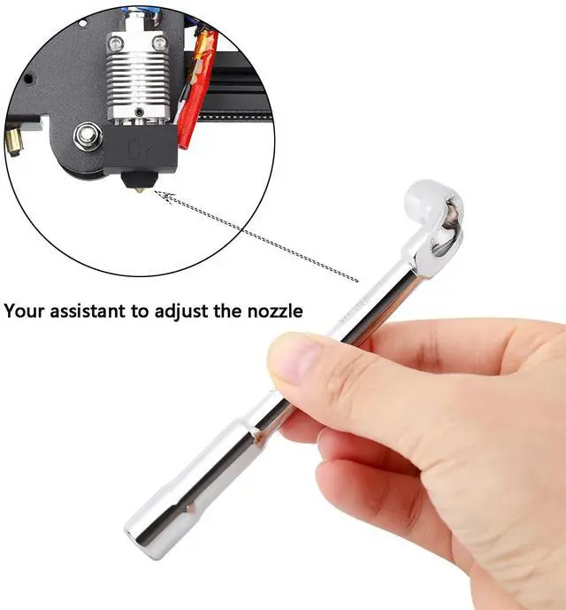 Alt view image 6 of 7 - 25PCS MK8 Ender 3 V2 Nozzles 0.4MM, 3D Printer Brass Hotend Nozzles with DIY Tools Storage Box for Creality Ender 3/Ender 3 Pro/Ender 3 Max/5 Pro/Ender 3 S1/Ender 3 Neo/CR 10 Series 3D Printer