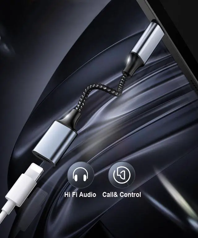Alt view image 7 of 7 - USB C to Lightning Audio Adapter for iPhone 16 15 Pro Max, USB Type C Male to Lightning Female Headphones Cable Converter Fit with iPad Pro, Galaxy S23 S22, Pixel 7 6, MacBook (Can't Charge & Sync)