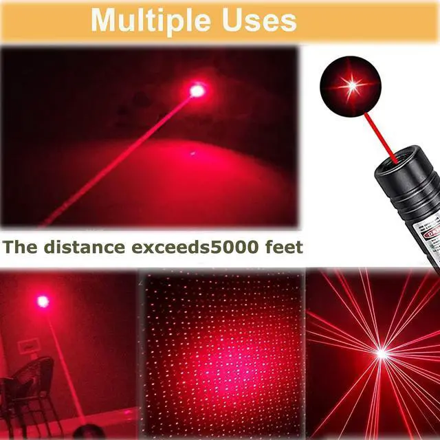 Alt view image 5 of 6 - Laser High Power Pointer, Red Laser Pointer Indicator Light, Long Range Laser Pointer for Hiking, USB Charge