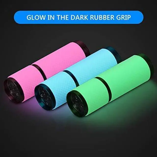 Alt view image 3 of 6 - 13pcs Black Light Flashlight, U,V LED Flashlight, Portable Ultraviolet Light 395nm, Small Glow Flashlights with 9 LED U,V Lights for Pet Urine, Counterfeit, Scorpion Detection
