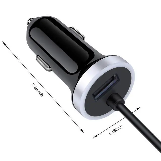 Alt view image 5 of 6 - Type C Car Charger Fast Charging Cigarette Lighter Adapter for Samsung Galaxy S25 S24 S23 S22 S21 Ultra 5G S20 FE Note 20,A13 A14 A15 A53 A54, Google Pixel 8 7 6 8A 7A 6A&3FT USB Cable