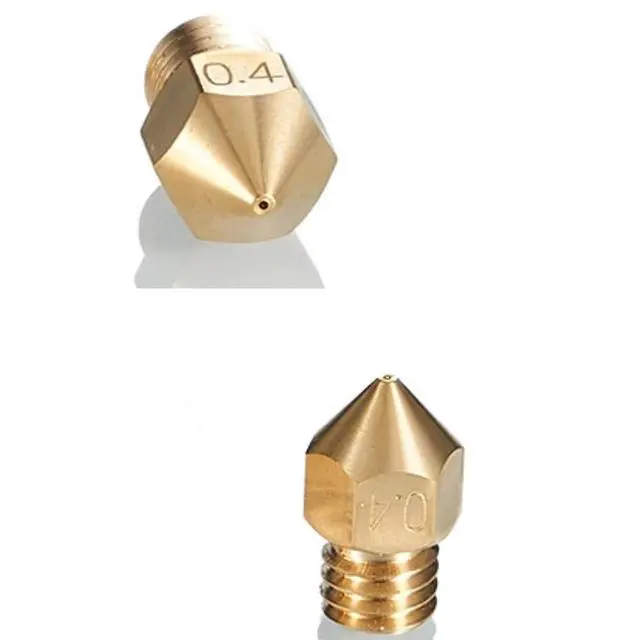 Alt view image 2 of 6 - 16Pcs Ender 3 Nozzles 0.4mm, MK8 Extruder Nozzles 0.4mm Compatible for Creality Ender 3 v2/Ender 3 Pro/Ender 3 Max/Ender 5 Pro/Ender 3 S1/Ender 3 Neo/CR-10 Series 3D Printer Brass Nozzles,