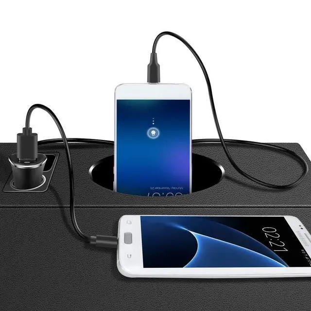 Alt view image 6 of 6 - USB Type C Car Charger,Quick Charge 3.4A USB Car Adapter with 3ft Type C Charging Cable for Samsung Galaxy S23 Ultra S22 S21 S20 A10e A15 A14 A25 A54 A53 S10 S9 S8 Plus,Note 20/10,LG G8 G7 V40 V35 V60