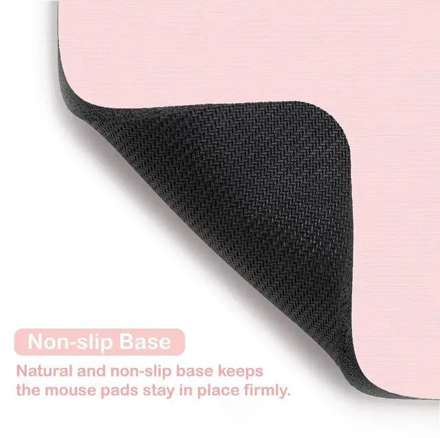 Alt view image 5 of 7 - Small Mouse Pad 6 x 8 Inch, Mini Mouse Pad Thick for Laptop Wireless Mouse Home Office Travel, Portable & Washable (Pink)