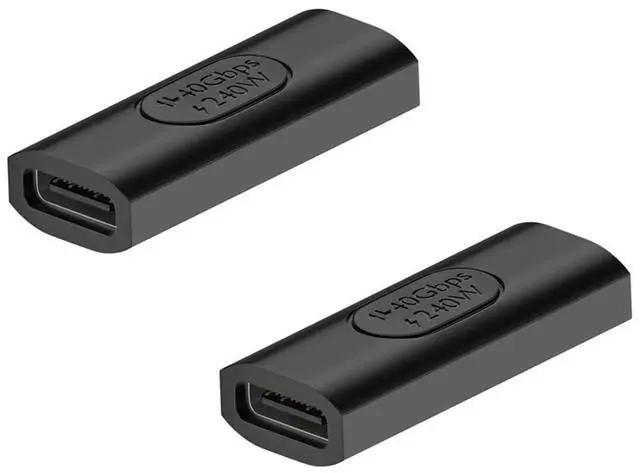 Main image of 240W USB C Female to Female Adapter, 40Gbps USB C Coupler, 8K@60Hz Video Display for Switch, Tablet, iPad, MacBook, Thunderbolt 4/3 (2Pack)