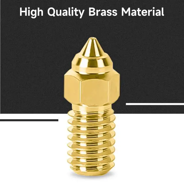 Alt view image 4 of 7 - Official Ender 3 V3 SE Nozzle, 0.4mm 5 Pcs High Speed M6 Extruder Nozzles, 3D Printer Brass High Temperature Wear Resistant Nozzle for Ender 5 S1, Ender 7