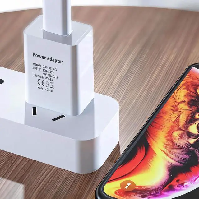 Alt view image 7 of 7 - 5v 1a Power Adapter 5v/1a USB Charging Block 5W Wall Charger 5 Volt 1000mA Power Supply Brick 5v1a USB Outlet Plug in 5v-1a Head 1a/5v Single USB Port for Kids Electric Toy 5 Volt 1 Amp Charger Whtie