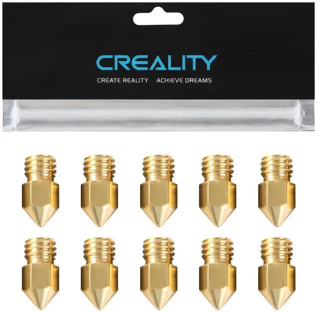 Main image of Official Ender 3 0.4mm Nozzles 10 PCS, Brass 3D Printer Nozzles for Ender 3 V2/Ender 3 Pro/Ender 3 Max/Ender 5 Series and Sermoon D1