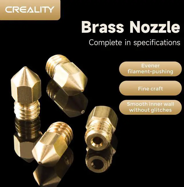 Alt view image 2 of 7 - Official Ender 3 0.4mm Nozzles 10 PCS, Brass 3D Printer Nozzles for Ender 3 V2/Ender 3 Pro/Ender 3 Max/Ender 5 Series and Sermoon D1