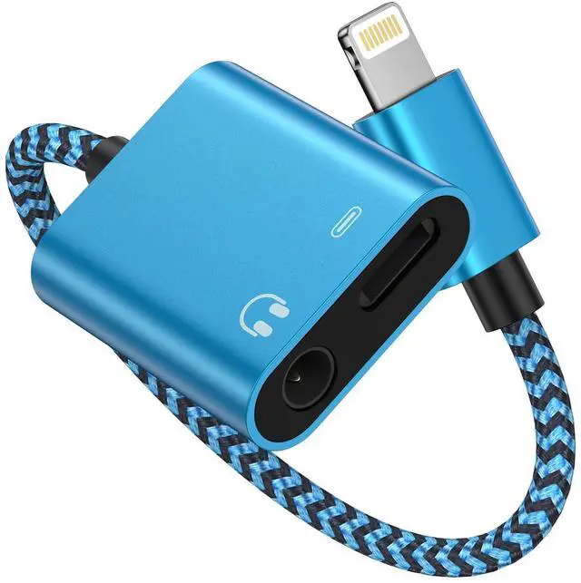 Main image of iPhone Headphone Adapter with Charge 2-in-1 Lightning to 3.5mm Female Aux Audio Jack Dual Converter Mfi Certified Apple Dongle Splitter + Charger Adaptor for iPhone 14 Pro Max 13 12 11 XR XS iPad Mini